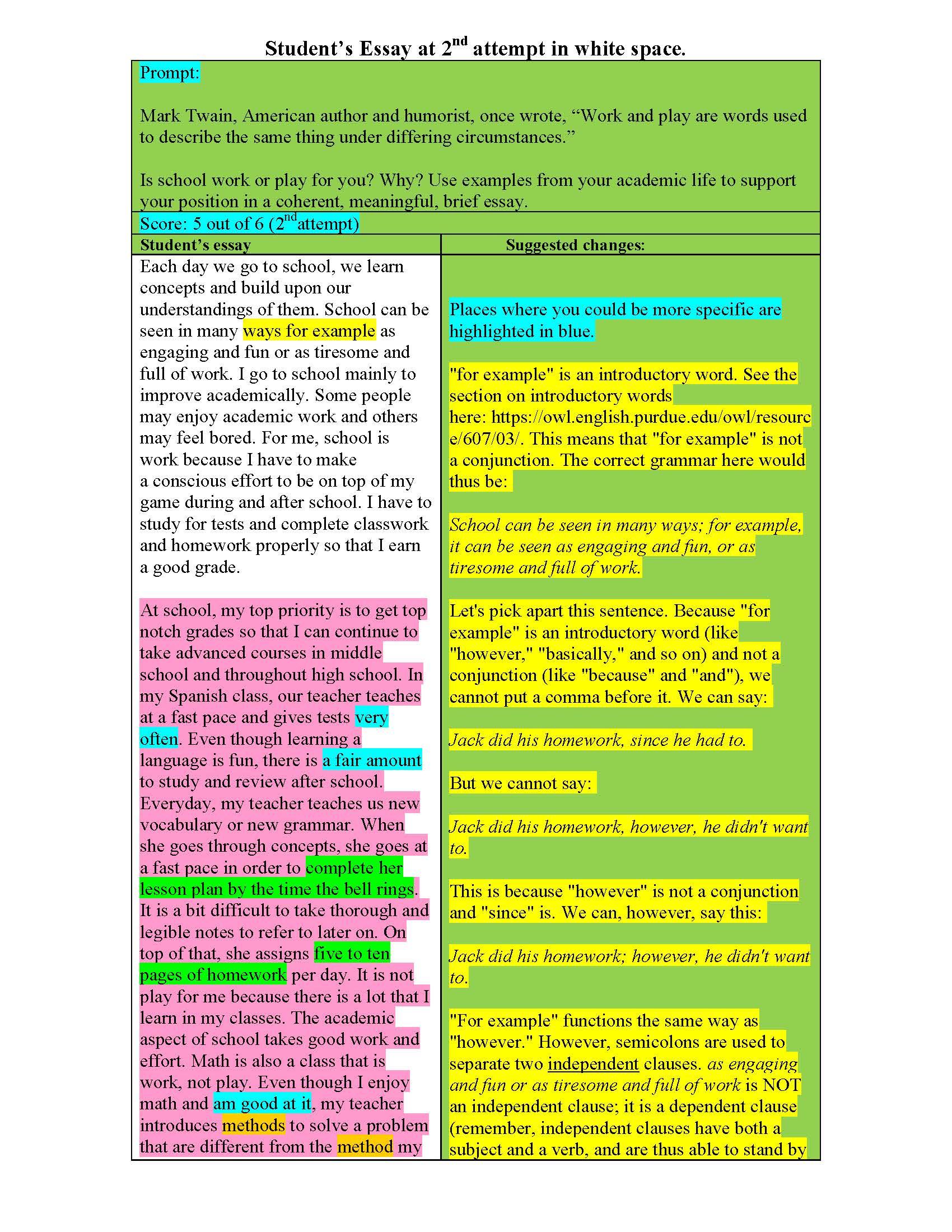 Online Essay | MathEnglish.com